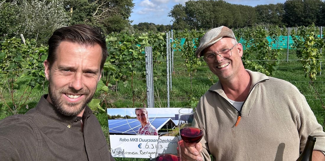 Duurzaamheidsbijdrage Rabobank voor Wijndomein Bergen